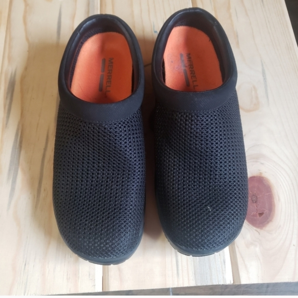 Merrell Black Mesh Womens Clogs